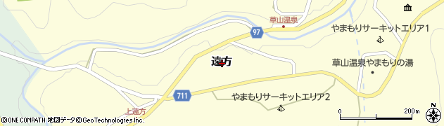 兵庫県丹波篠山市遠方周辺の地図