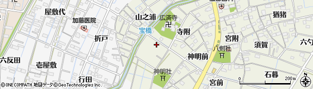 愛知県あま市七宝町桂寺附58周辺の地図