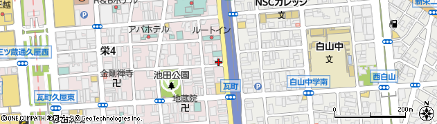 JAMS TACOS 名古屋栄店周辺の地図