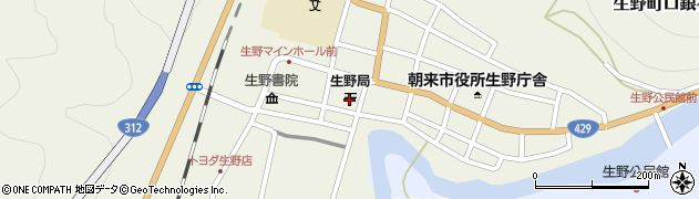 生野郵便局 ＡＴＭ周辺の地図