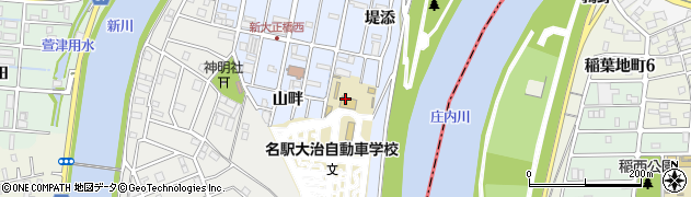 名駅大治自動車学校周辺の地図