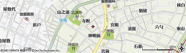 愛知県あま市七宝町桂寺附1684周辺の地図