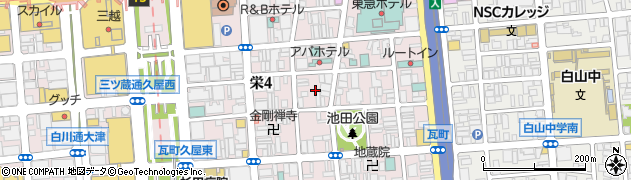 愛知県名古屋市中区栄4丁目11周辺の地図
