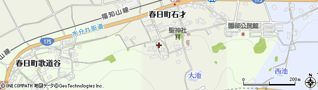 兵庫県丹波市春日町石才263周辺の地図