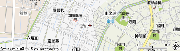 愛知県あま市七宝町川部（折戸）周辺の地図