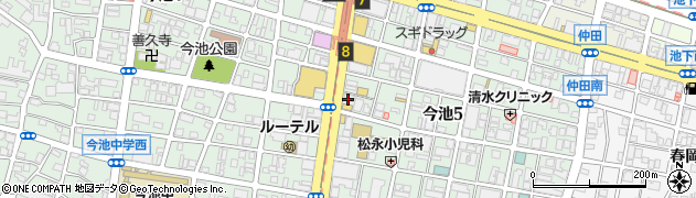 有限会社千里馬薬局　今池店周辺の地図