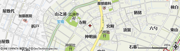 愛知県あま市七宝町桂寺附1683周辺の地図