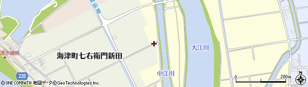 中江川周辺の地図