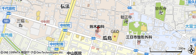 静岡県富士市伝法3074周辺の地図