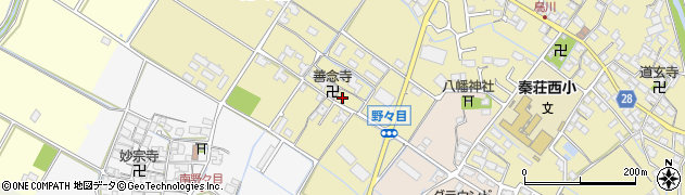 滋賀県愛荘町（愛知郡）野々目周辺の地図