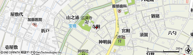 愛知県あま市七宝町桂（寺附）周辺の地図