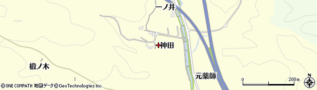愛知県豊田市加納町神田周辺の地図