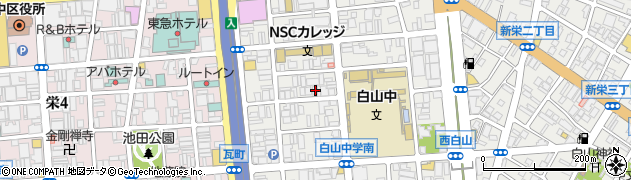 愛知県名古屋市中区新栄1丁目10-20周辺の地図