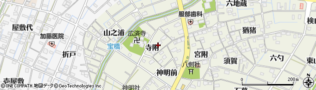 愛知県あま市七宝町桂寺附1680周辺の地図