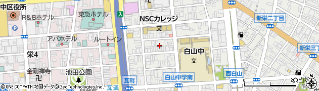 愛知県名古屋市中区新栄1丁目10周辺の地図