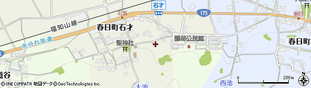 兵庫県丹波市春日町石才1081周辺の地図
