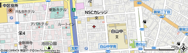 愛知県名古屋市中区新栄1丁目10-5周辺の地図