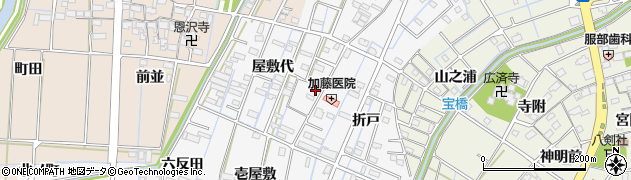 愛知県あま市七宝町川部屋敷代105周辺の地図