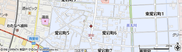 愛知県津島市愛宕町周辺の地図