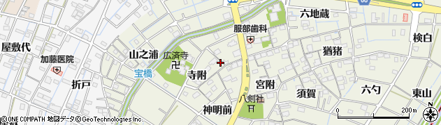 愛知県あま市七宝町桂寺附1661周辺の地図