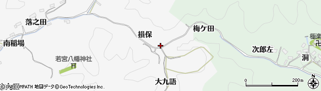 愛知県豊田市押沢町（損保）周辺の地図