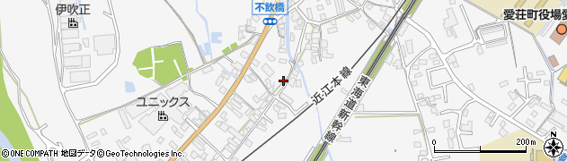 愛知川周辺の地図