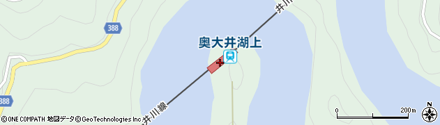 奥大井湖上駅周辺の地図