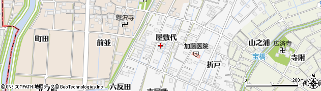愛知県あま市七宝町川部屋敷代32周辺の地図