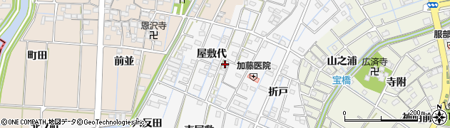 愛知県あま市七宝町川部屋敷代71周辺の地図