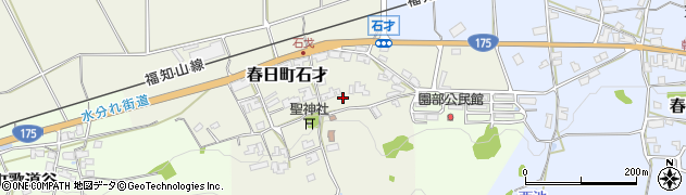 兵庫県丹波市春日町石才373周辺の地図