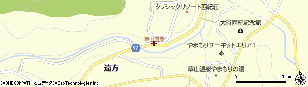 草山温泉周辺の地図