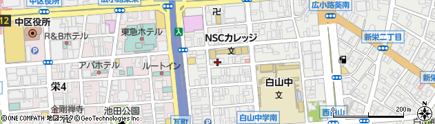 愛知県名古屋市中区新栄1丁目9-26周辺の地図