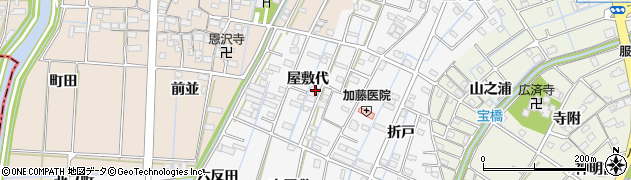 愛知県あま市七宝町川部屋敷代53周辺の地図
