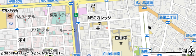 愛知県名古屋市中区新栄1丁目9-23周辺の地図