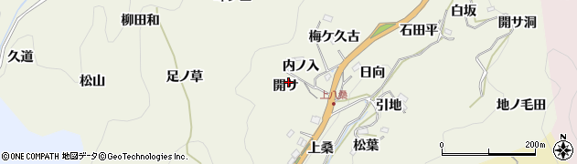 愛知県豊田市新盛町開サ周辺の地図