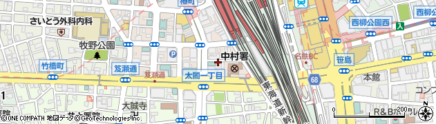 名鉄協商北陸銀行中村支店駐車場周辺の地図