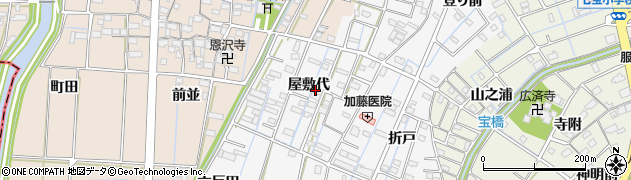 愛知県あま市七宝町川部屋敷代52周辺の地図