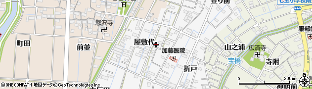 愛知県あま市七宝町川部屋敷代73周辺の地図
