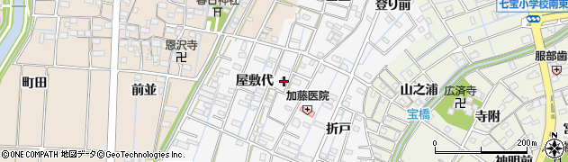 愛知県あま市七宝町川部屋敷代75周辺の地図