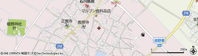 滋賀県愛知郡愛荘町蚊野1537周辺の地図
