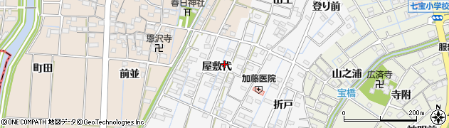 愛知県あま市七宝町川部屋敷代50周辺の地図