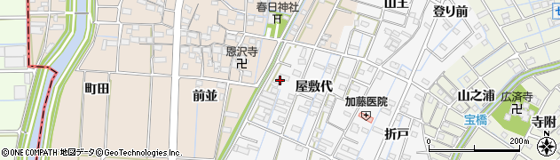 愛知県あま市七宝町川部屋敷代12周辺の地図
