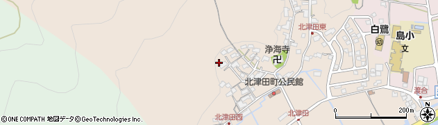 滋賀県近江八幡市北津田町周辺の地図