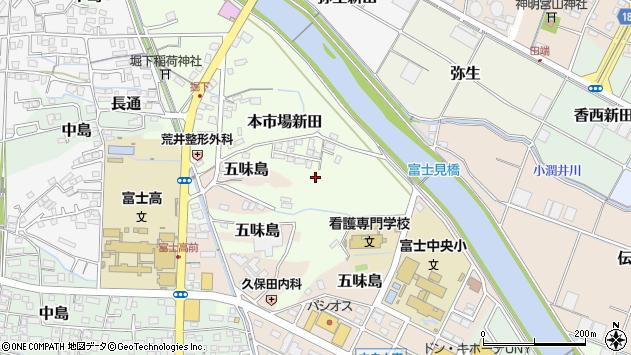 〒416-0904 静岡県富士市本市場新田の地図