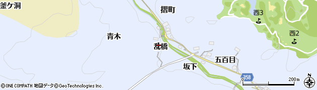 愛知県豊田市摺町乱橋周辺の地図