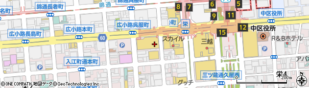 ウォンシャチキン プレミアム マルエイガレリア店周辺の地図