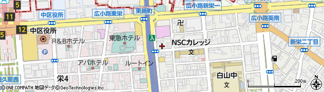 カラオケ本舗まねきねこ 新栄店周辺の地図