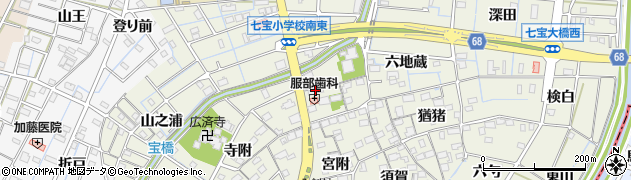 愛知県あま市七宝町桂（郷内）周辺の地図