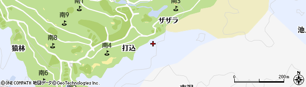 愛知県豊田市摺町打込周辺の地図
