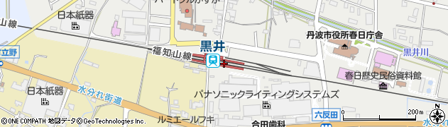兵庫県丹波市周辺の地図
